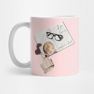 If you love me read me a book, illustration Mug